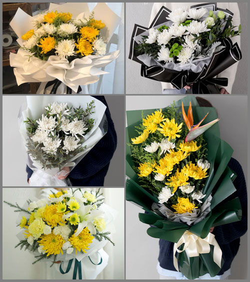 江苏南通通州区平潮镇白事花束代送